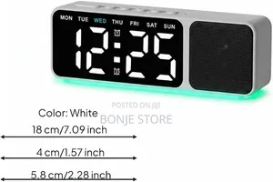 Digital Alarm Clock With Bluetooth