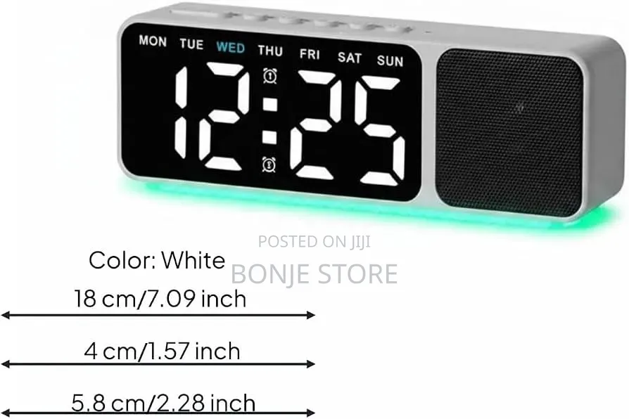 Digital Alarm Clock With Bluetooth