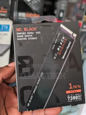 Wd_black Sn850x 1tb SSD Nvme 7,300 Mb/S