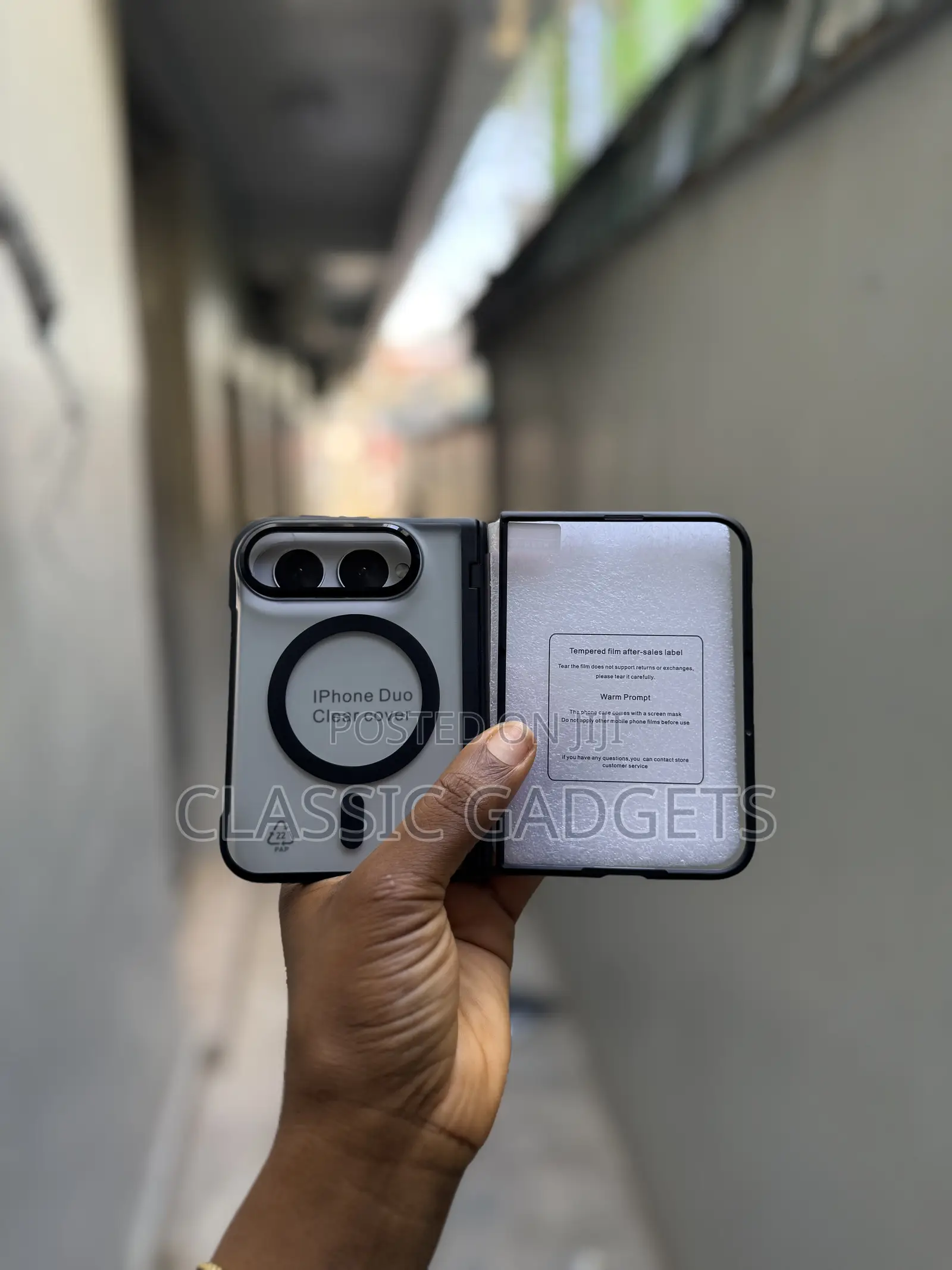 Ultra Thin Translucent Magnet Case for iPhone Duo