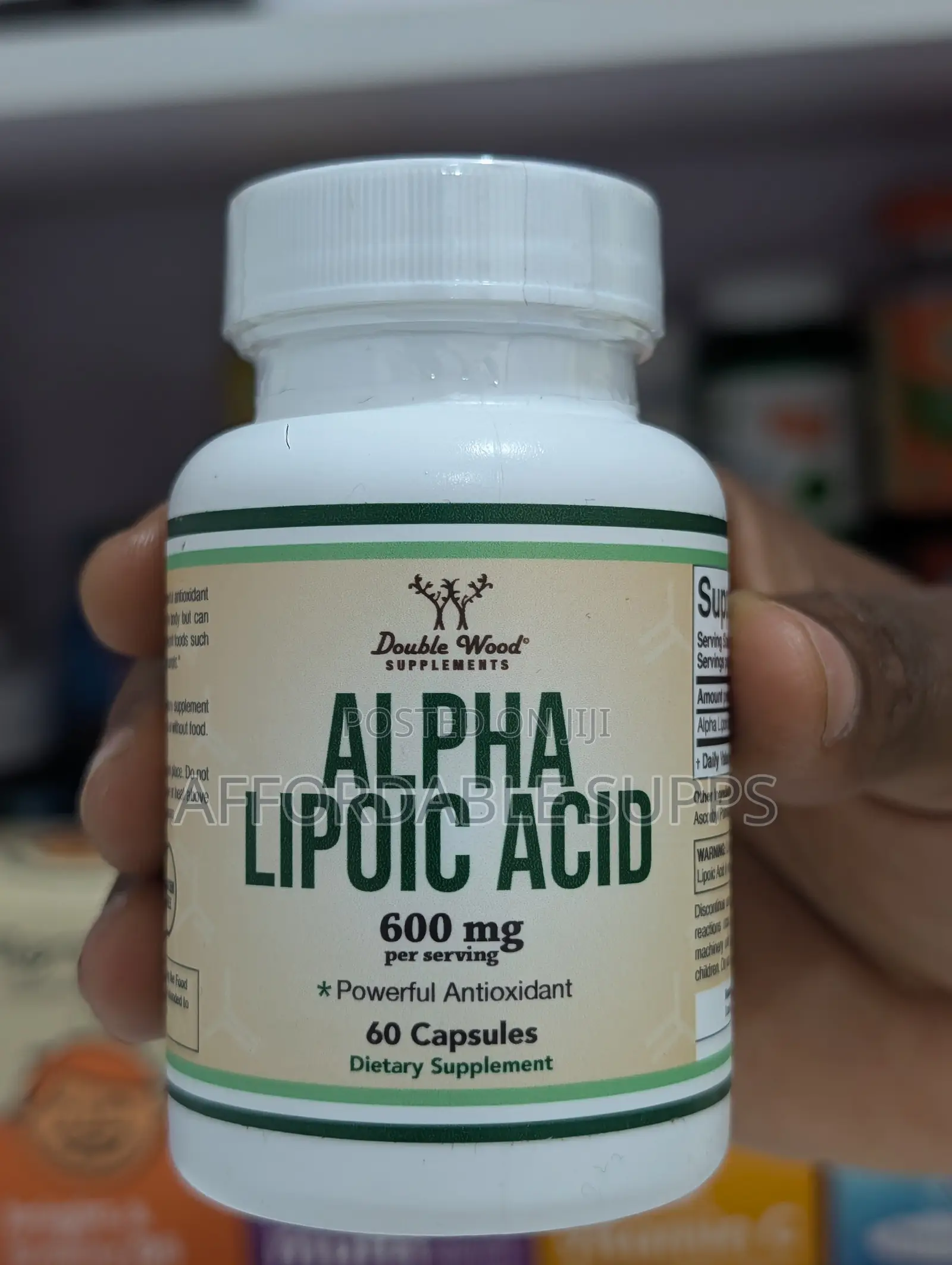 Double Wood Alpha Lipoic Acid 600mg – Antioxidant Supplement