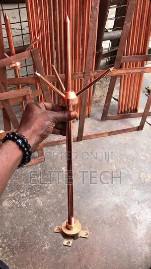 Original Copper Thunder Arrestor / Mast Rod Set (Earth Protection)