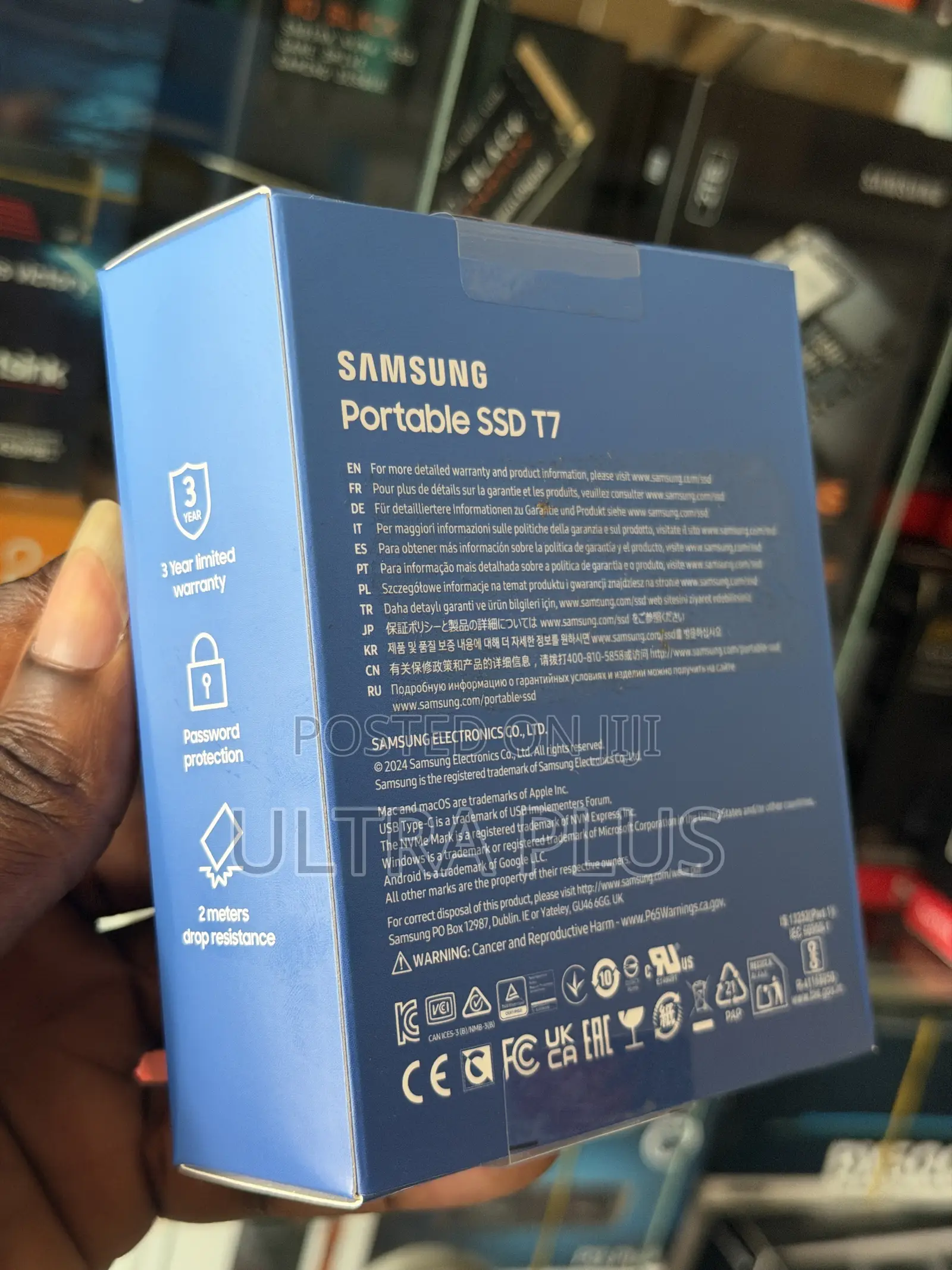 Samsung T7 Portable SSD (1TB) 1050mb/S