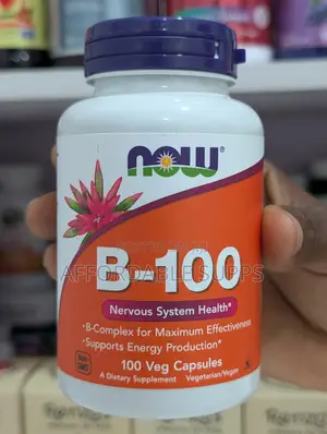 NOW Foods Vitamin B-100 Complex – 100 Veg Capsules