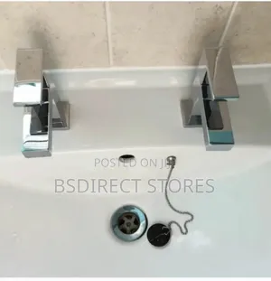 Wickes Kubic Chrome Ultra Modern Rectangular Basin Taps