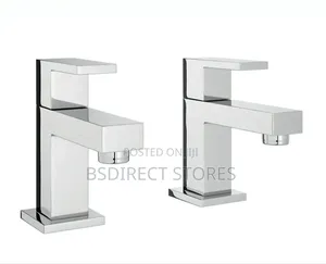 Wickes Kubic Chrome Ultra Modern Rectangular Basin Taps