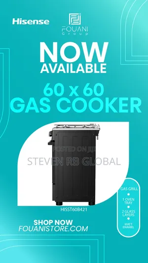 Hisense 60×60 Gas Cooker | Hisst60b421