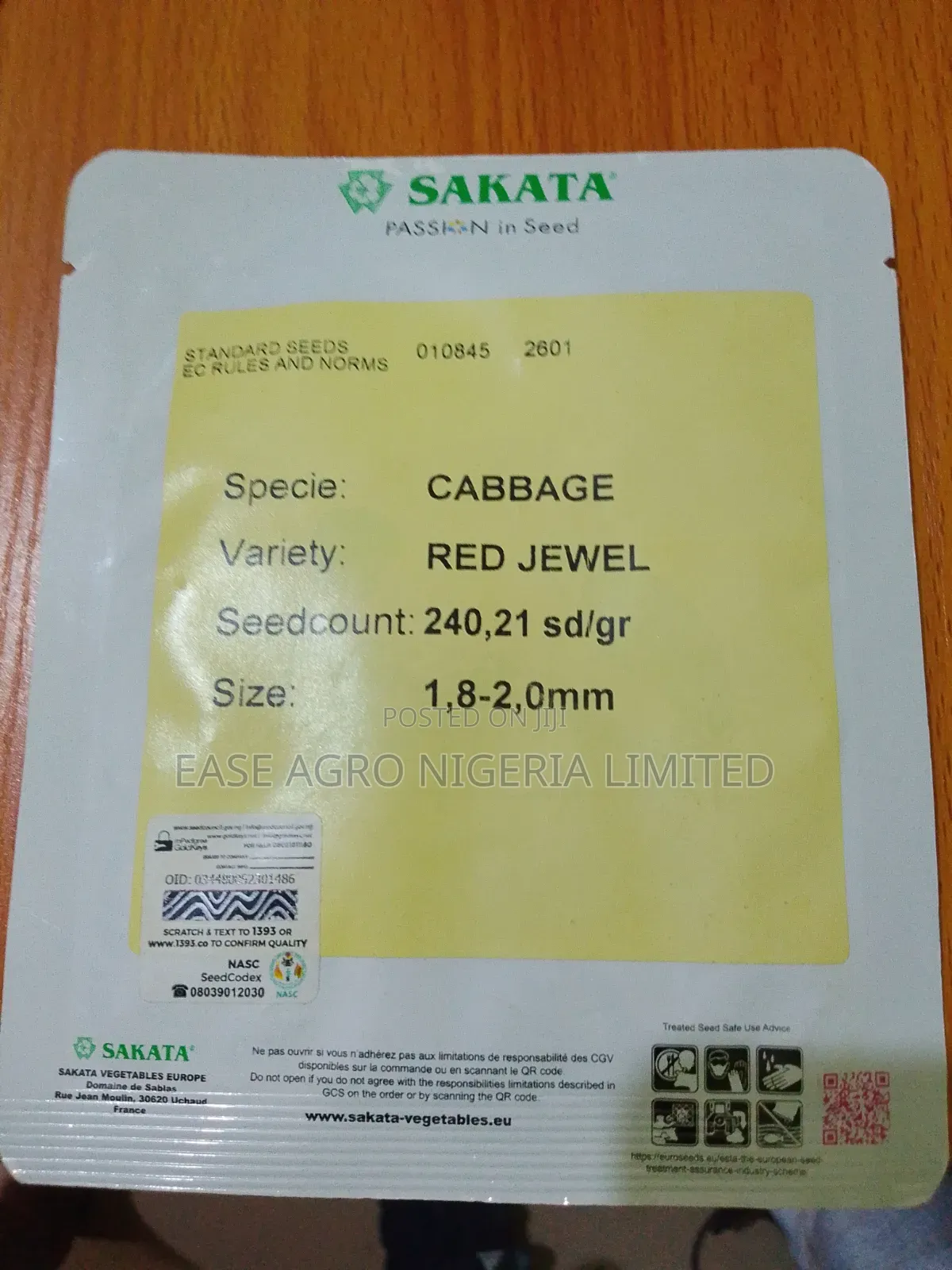 Sakata Cabbage Red Jewel