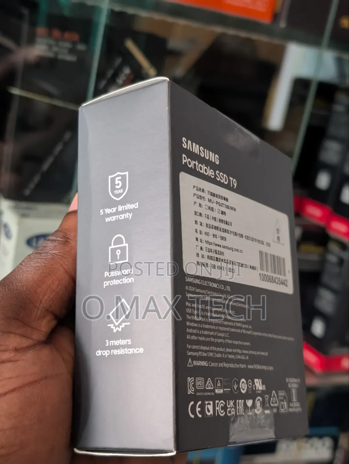 Samsung T9 2TB Portable SSD 2000mb/S