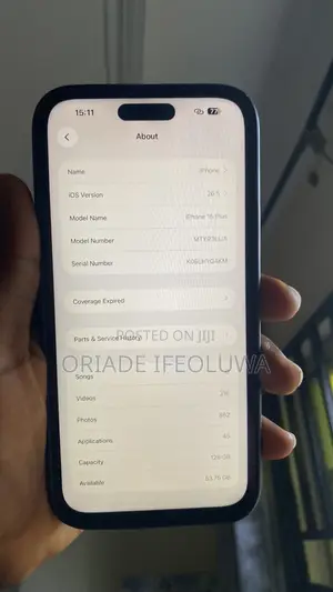 Apple iPhone 15 Plus 128 GB Black