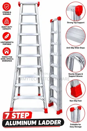 7-Step Folding Aluminium Household and Office Ladder