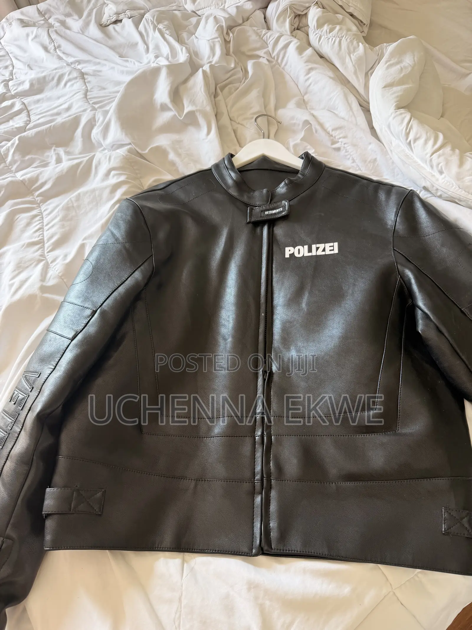 Vetements Polizei Leather Jacket