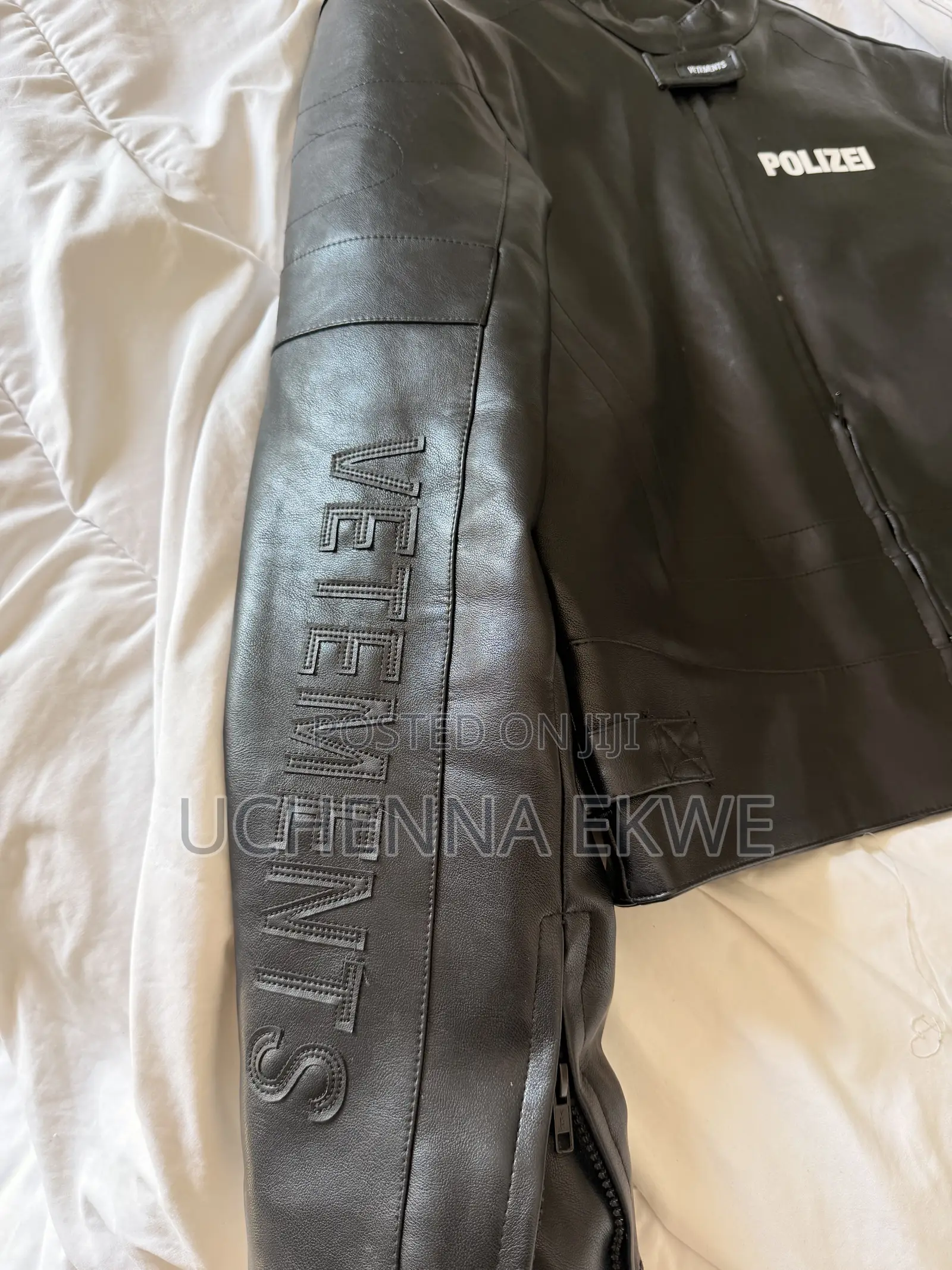 Vetements Polizei Leather Jacket