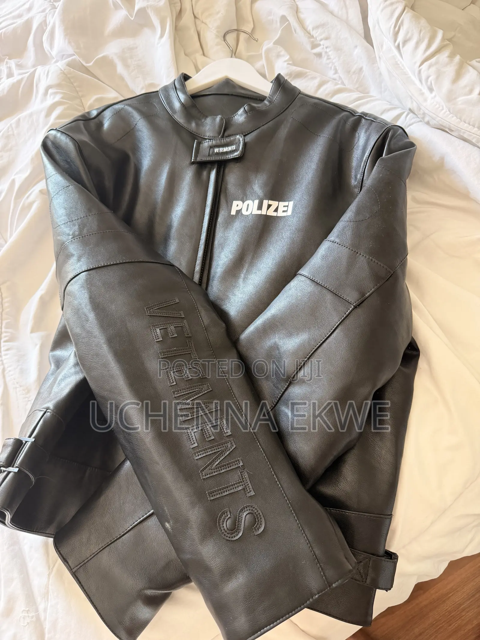 Vetements Polizei Leather Jacket