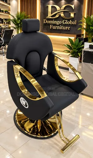 Luxury Hydraulic Salon/Barber Styling Chair With a Headrest & Footrest