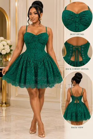 Spaghetti Strap Corset Mini Dress