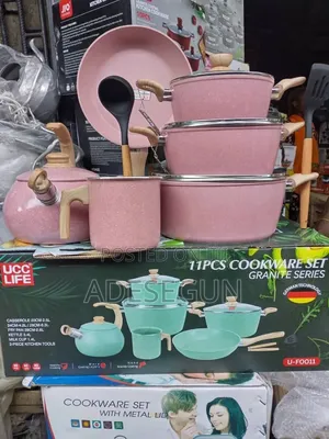 UCC Life 11pcs Granite Cookware Set
