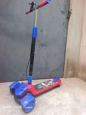 Kids' 3-Wheel Adjustable Kick Scooter With Handbrake