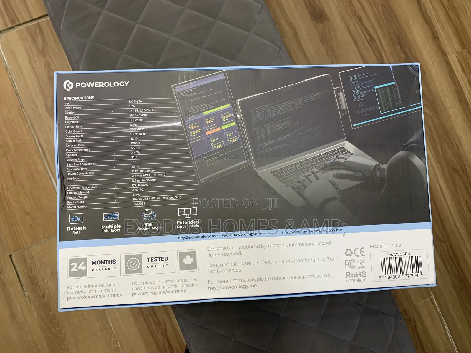 Powerology SkyFold 14 Dual Display Laptop Monitor