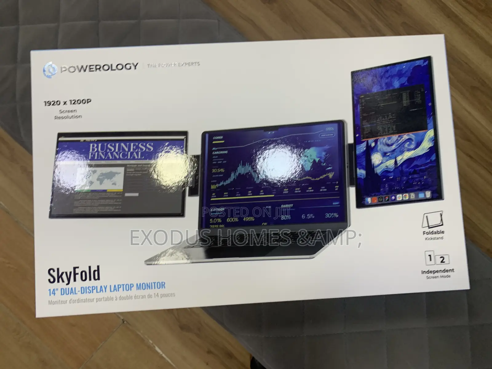 Powerology SkyFold 14 Dual Display Laptop Monitor