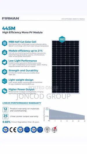 Firman 445w Solar Panel