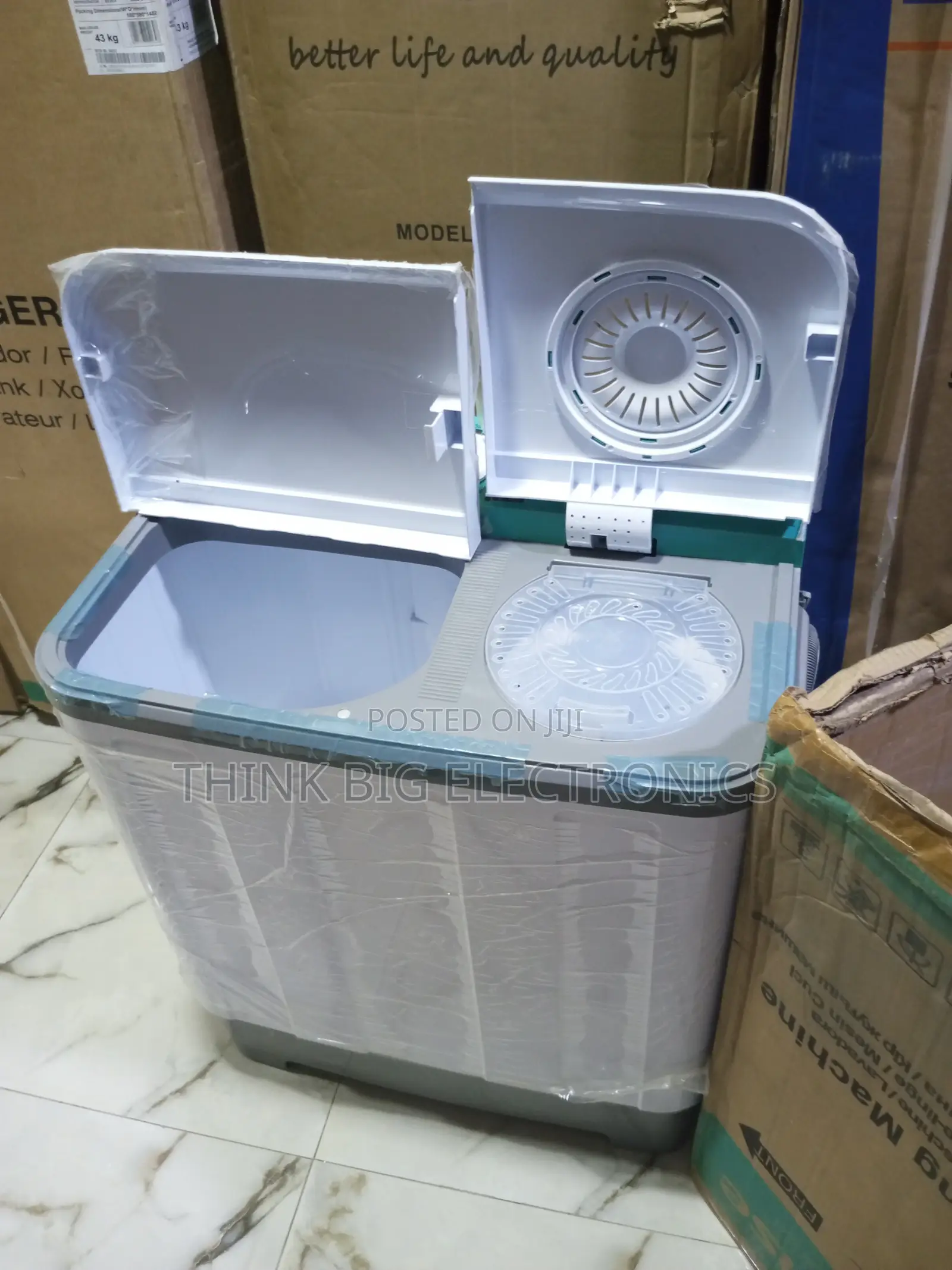 Hisense Twin Tub Washing Unit With 7.5kg Capacity