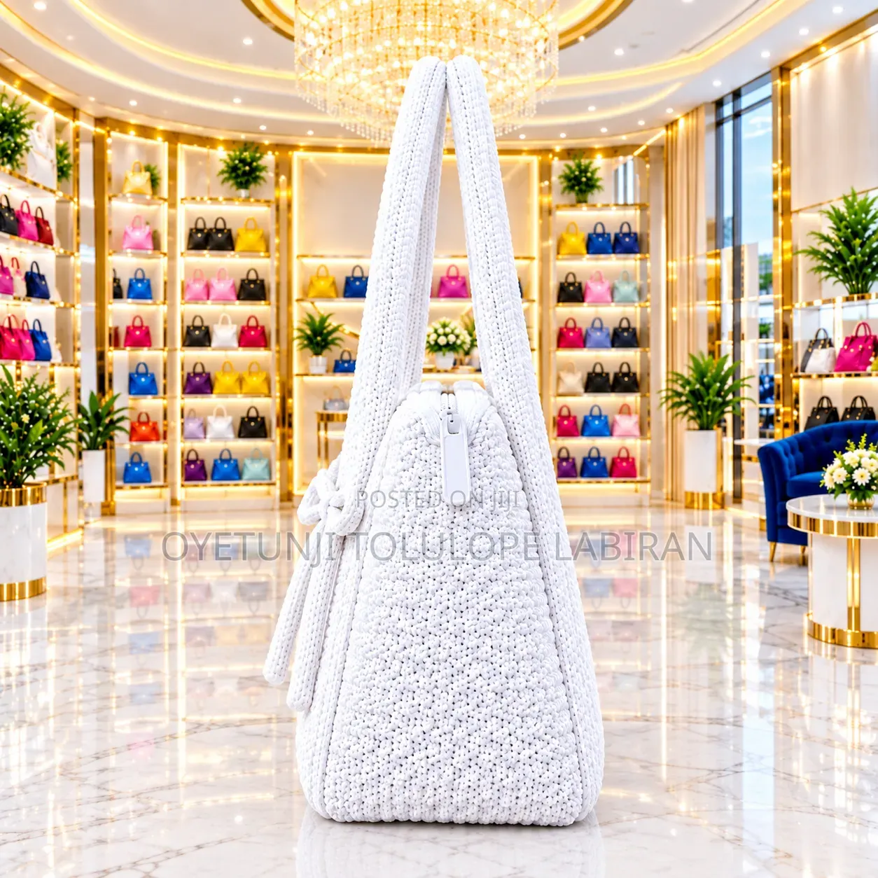 The Snow Queen Xl Knitted Handbag