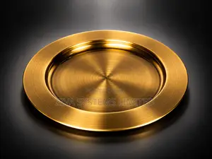 Luxury Brushed Gold Charger Plate for Weddings & Events