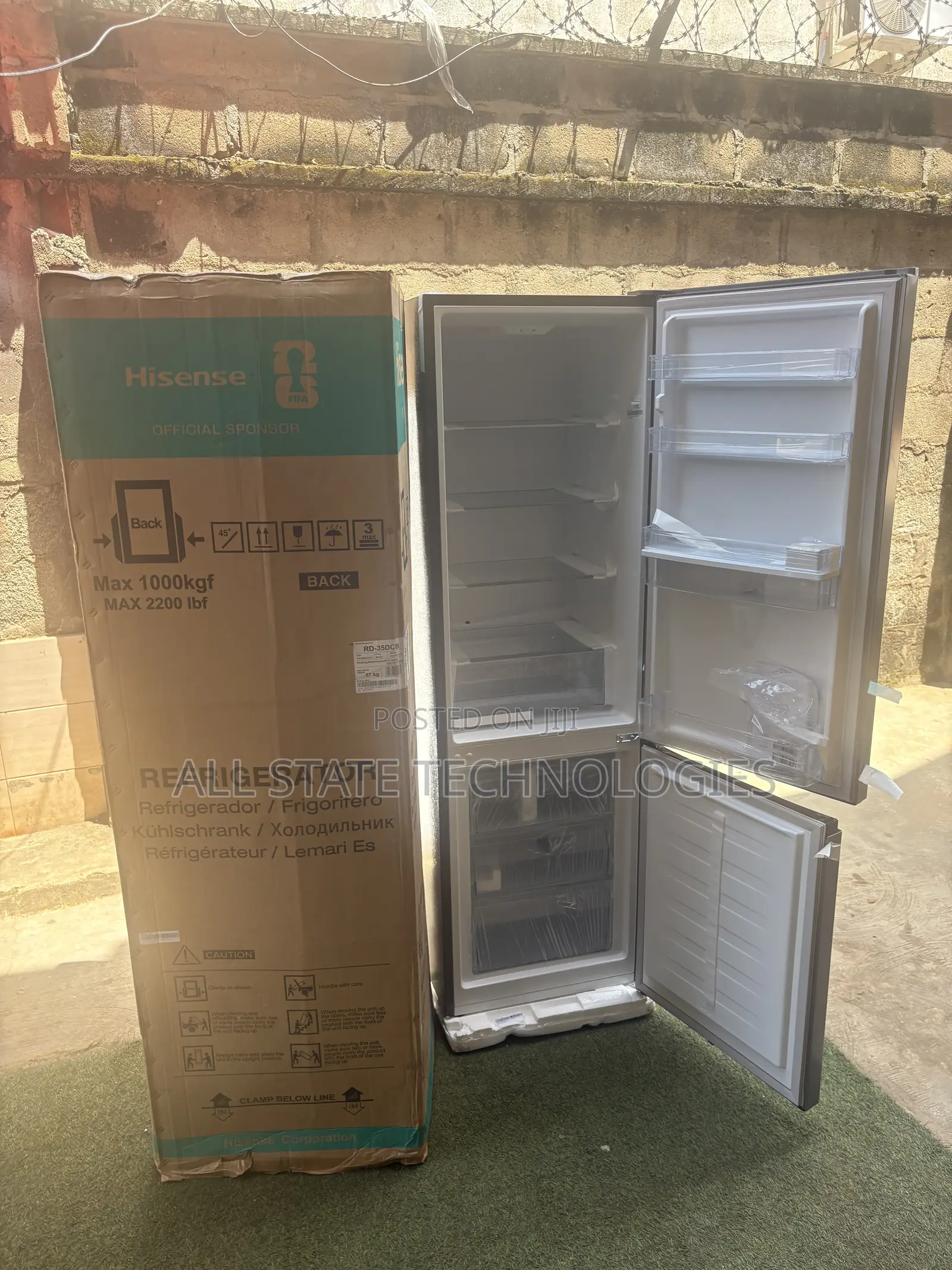 Hisense RD-35DCB Home Fridge With Double Doors and Dispenser