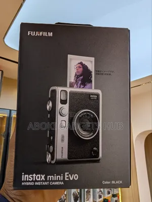 FUJIFILM Instax Mini Evo - BLACK (Hybrid Instant Camera)