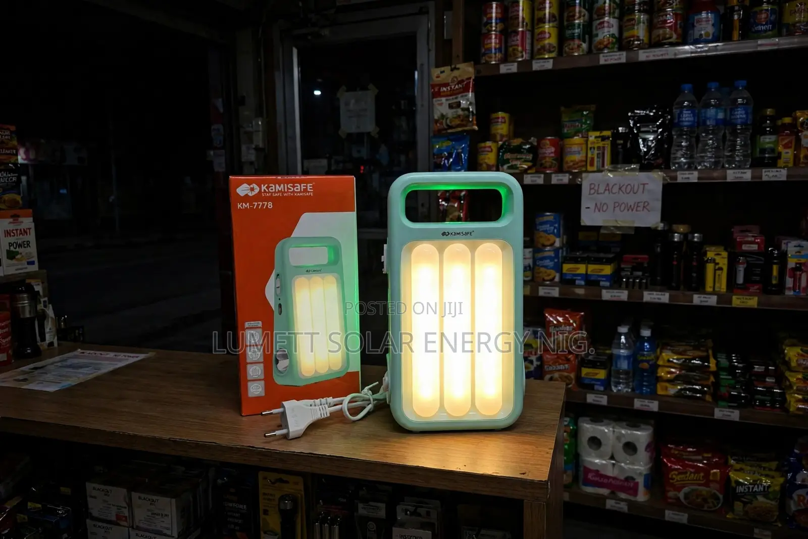 Kami Portable Rechargeable Backup Lamp