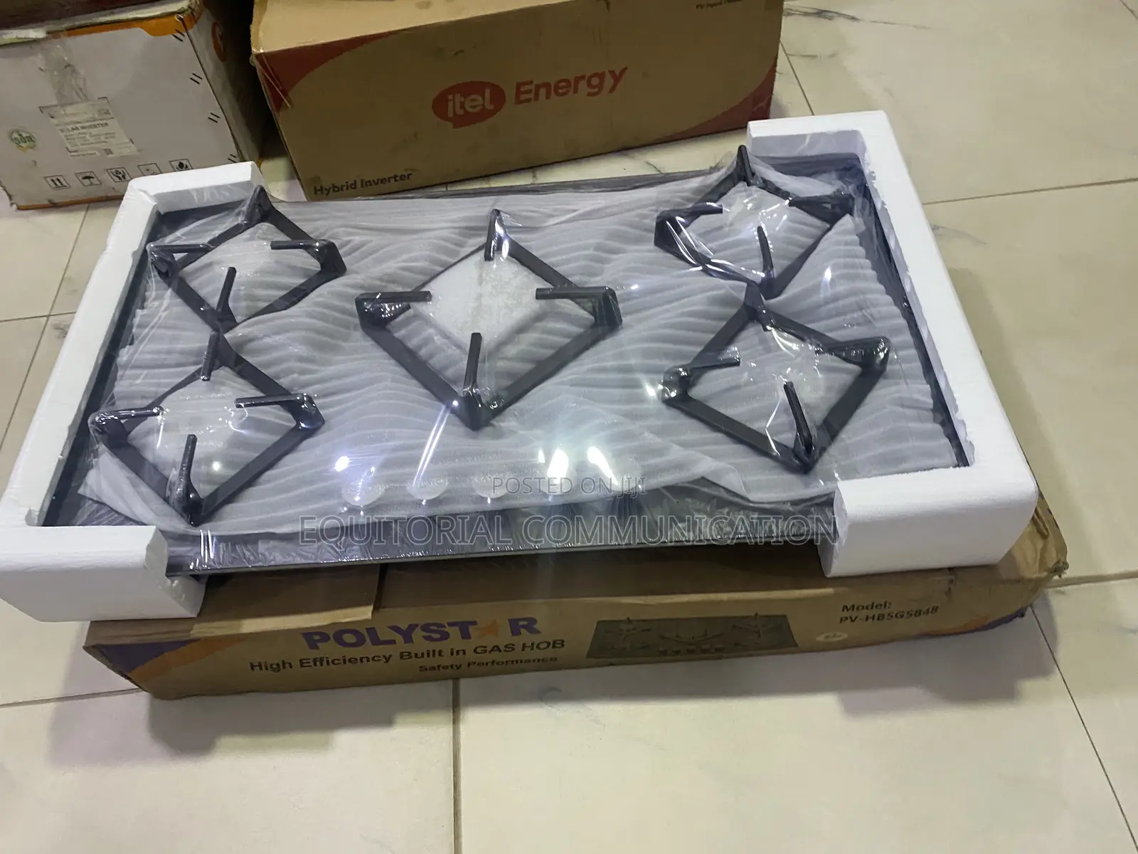 Polystar Five-Gas-Burner Hob for Modern Home Kitchens