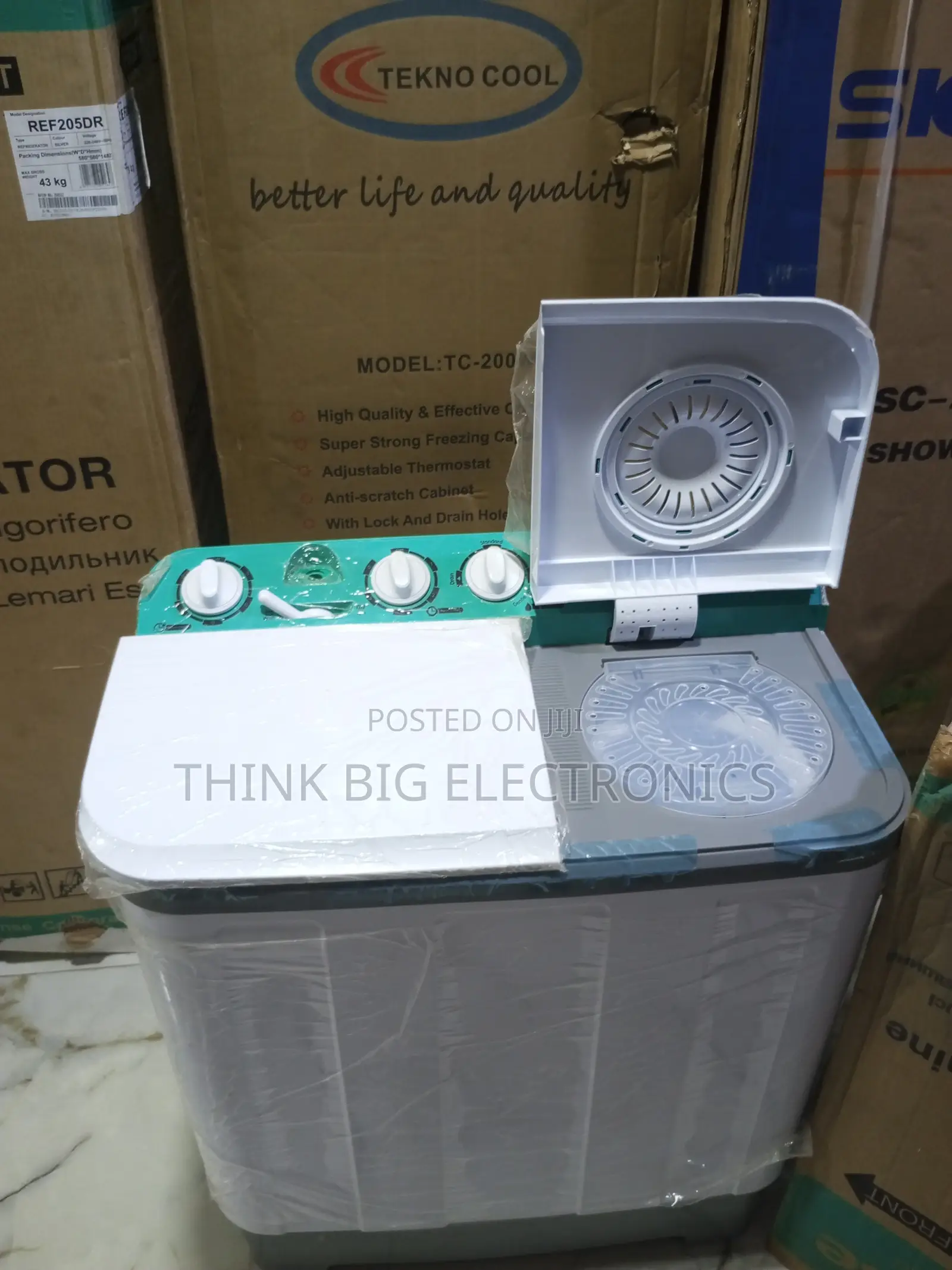 Hisense Laundry Machine With Separate Wash and Spin Tubs