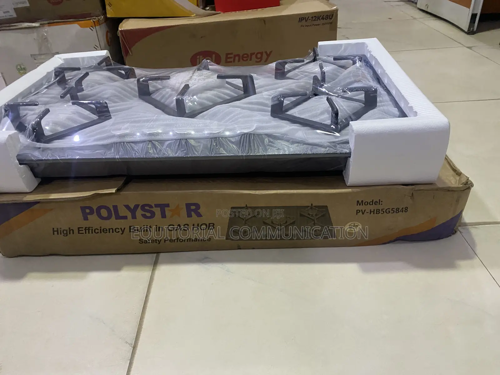 PV-HB5G5848 Polystar Five-Burner Hob With Easy Flame Control
