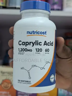 Nutricost Caprylic Acid 1200mg – 120 Softgels