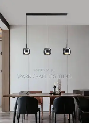 Luxury Modern Glass Pendant Chandelier LED 3 in 1