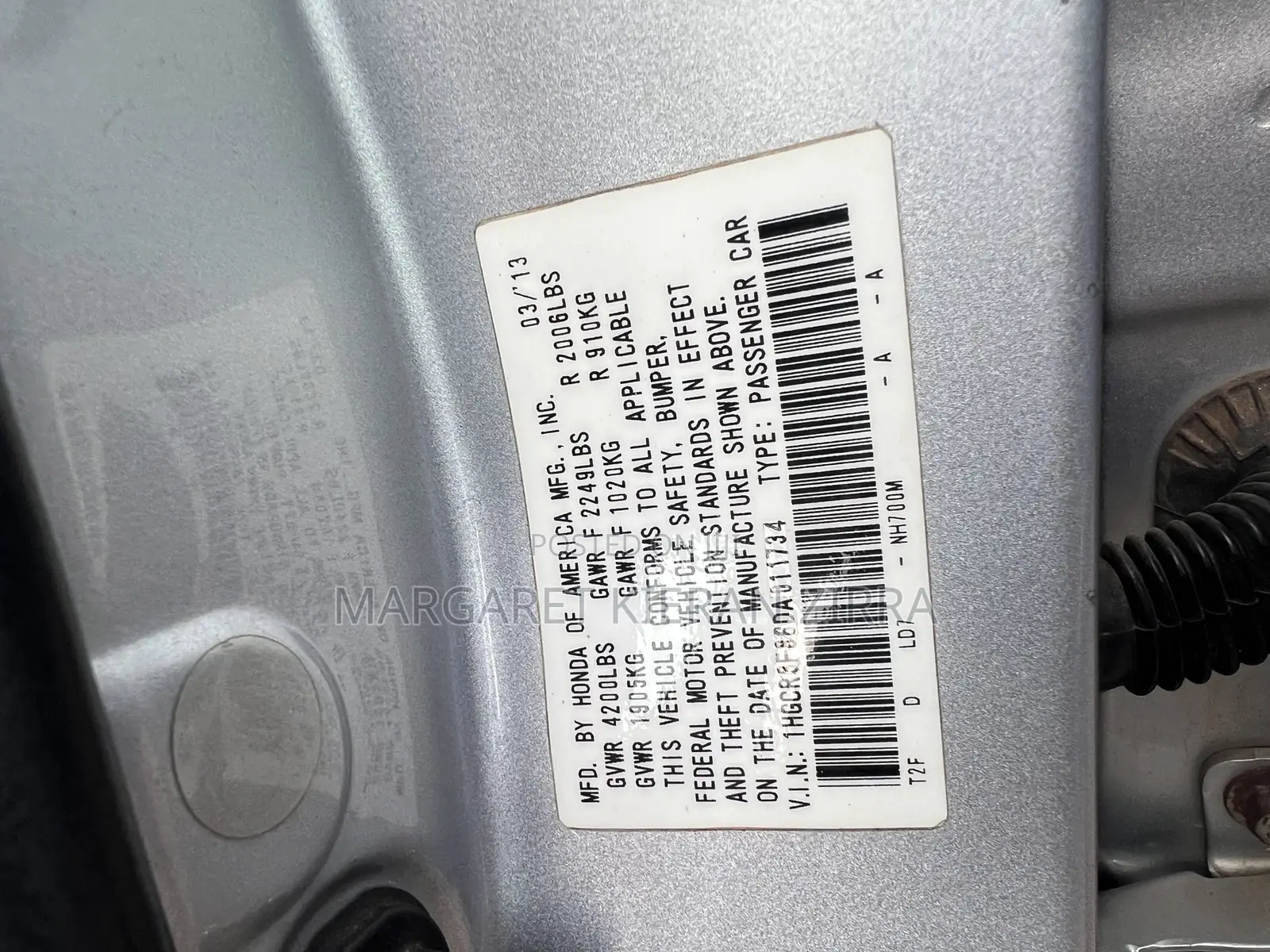 Honda Accord 2013 Silver