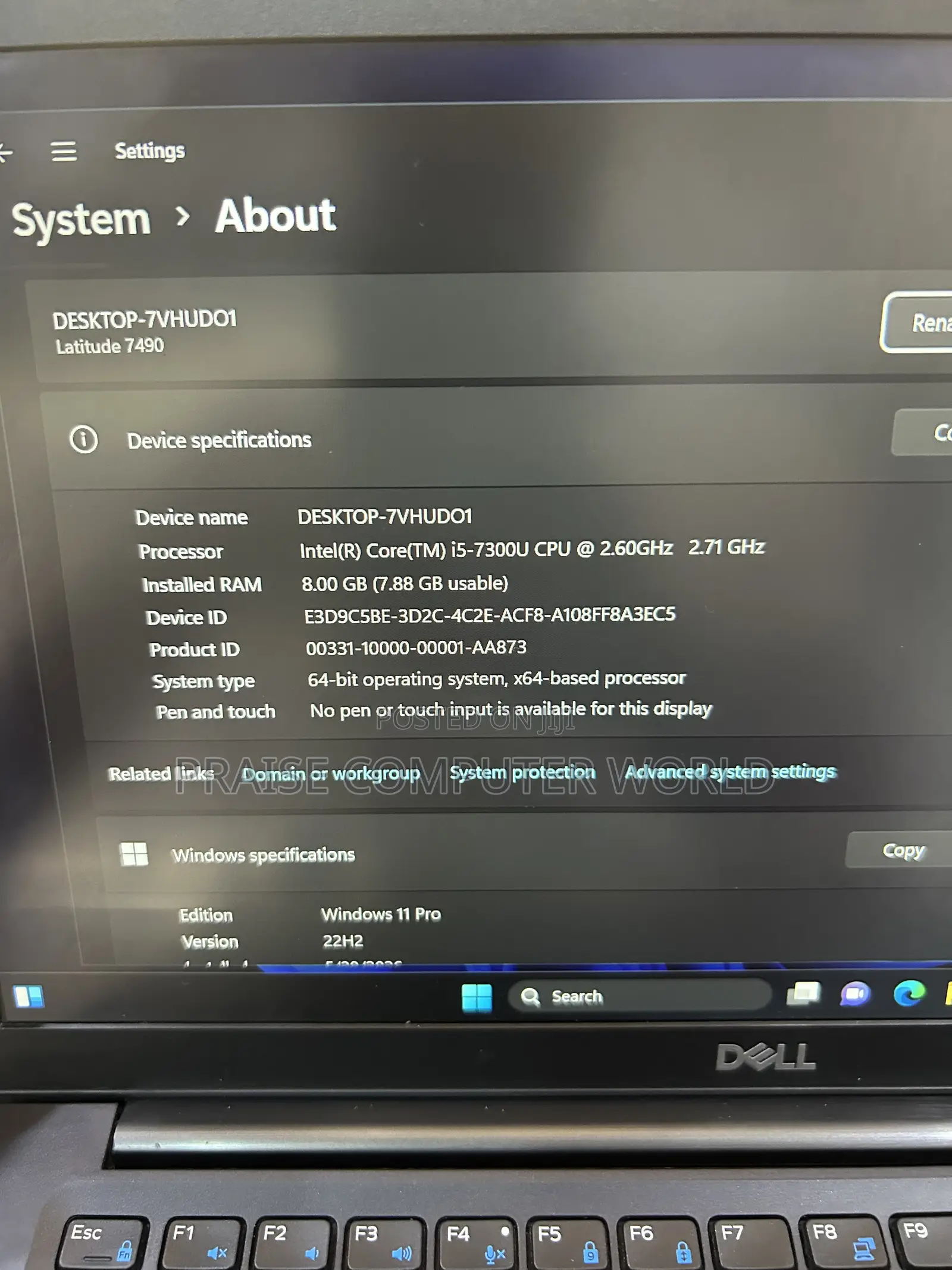 Laptop Dell Latitude 7490 8GB Intel Core i5 SSD 256GB