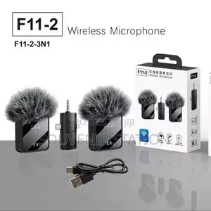 2 in 1 Wireless Lavalier Microphone for iPhone and TypeC