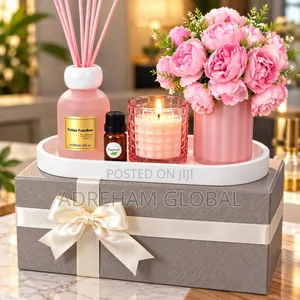 Scented Candle, Essential Oil , Reed Diffuser&flower Serenity Gift Set