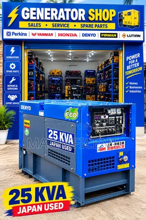 25 KVA Denyo ECO Japan Used Silent Diesel Generator – Heavy-Duty Power