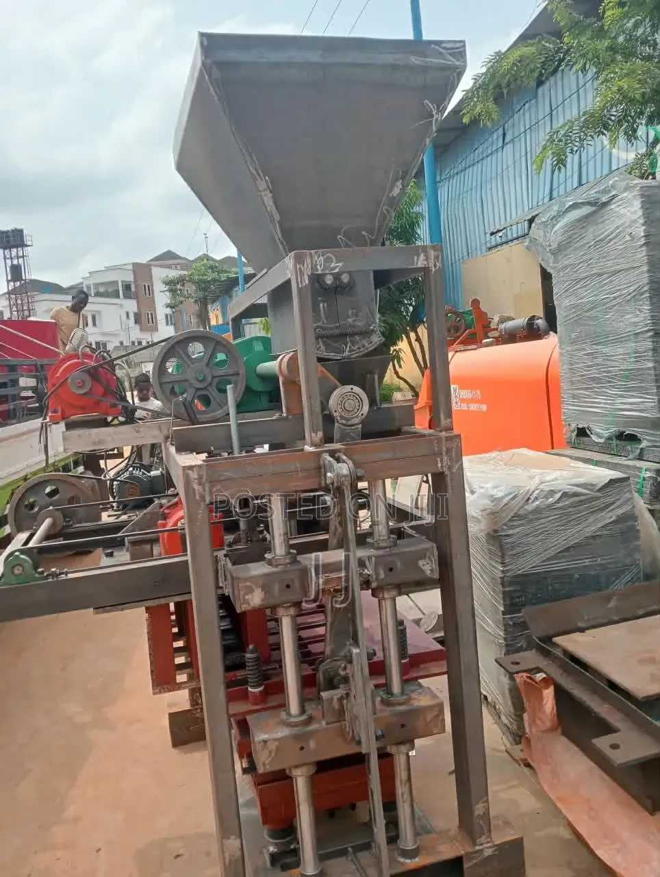 Qtj4-25 Concrete Block Making Machine