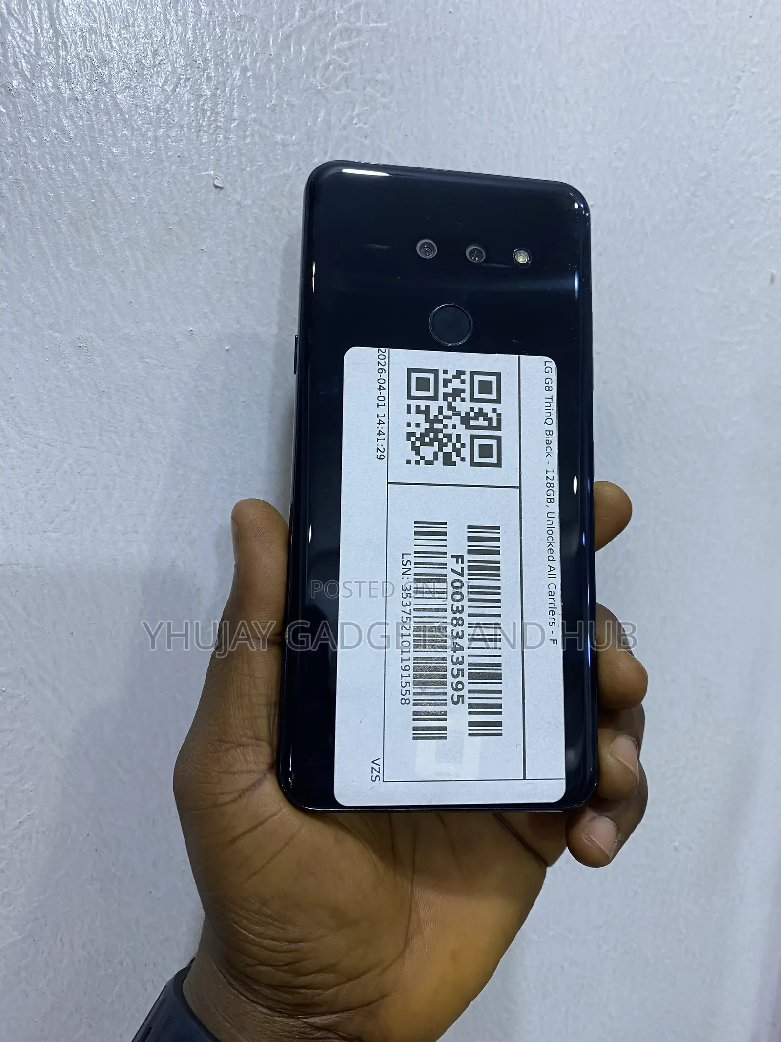 LG G8 Thinq 128 GB Black