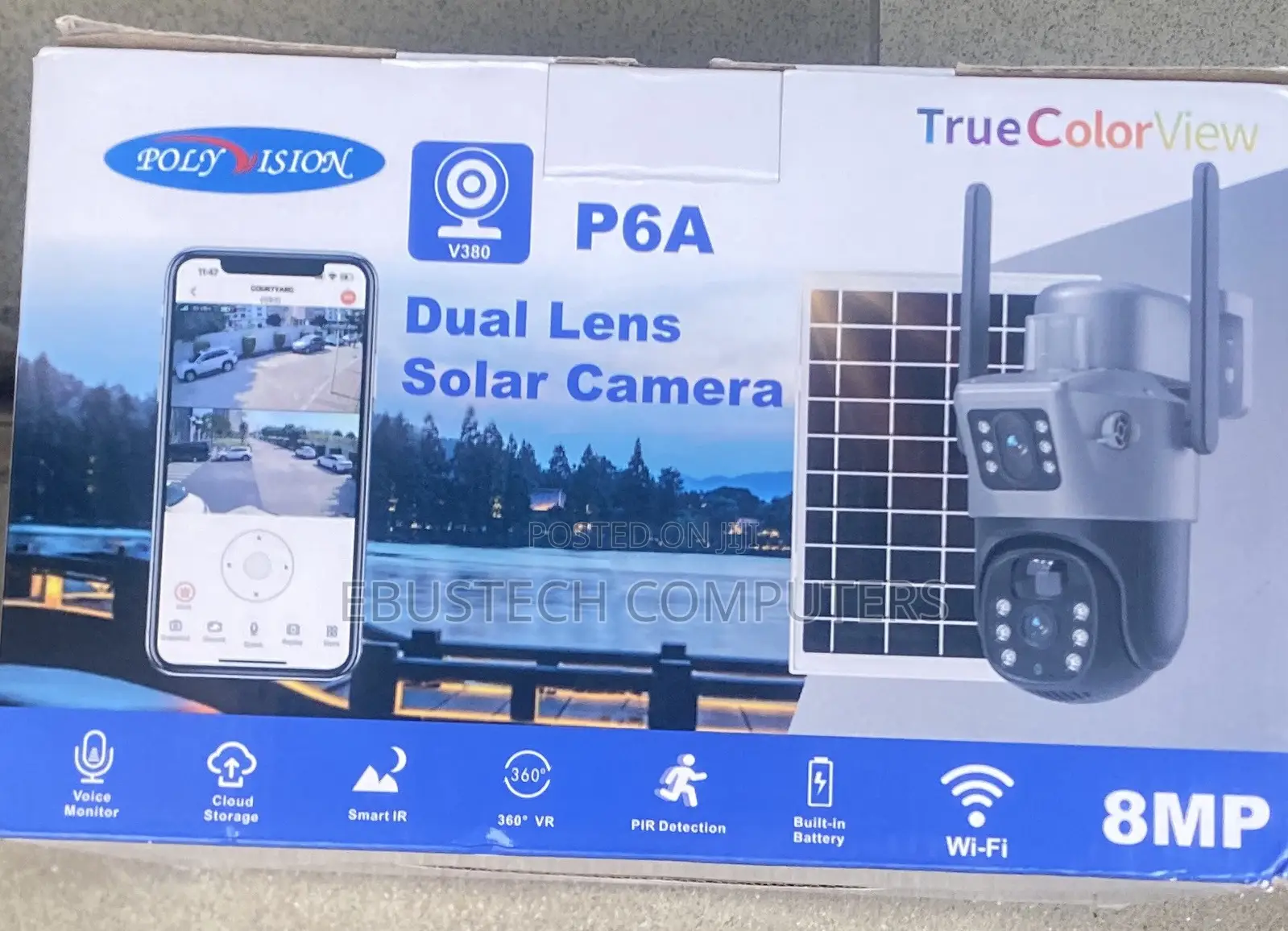 Solar PTZ Camera Dual Len WiFi