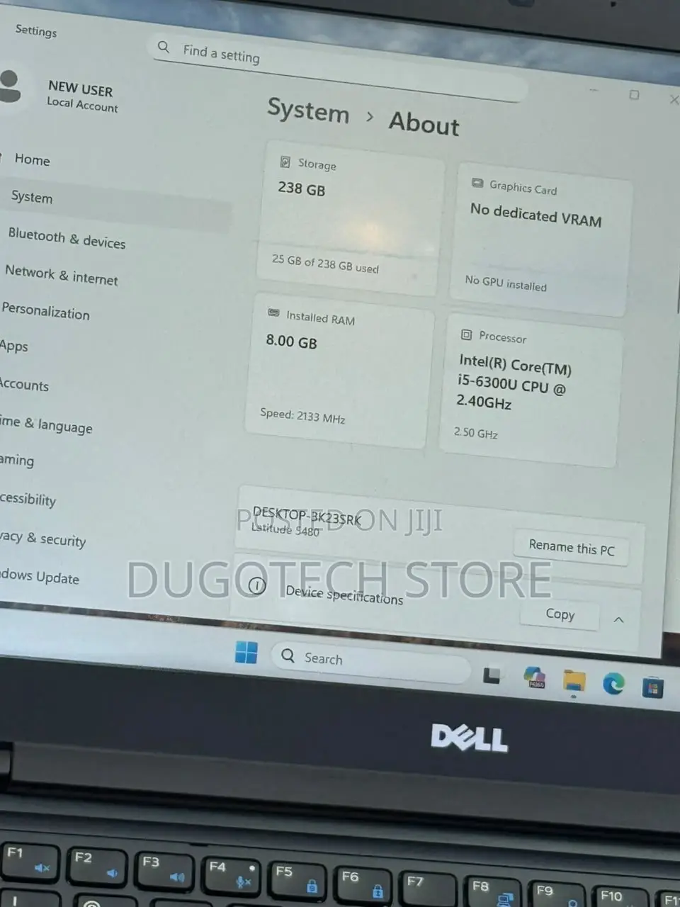 Laptop Dell Latitude 5480 8GB Intel Core i5 SSD 256GB