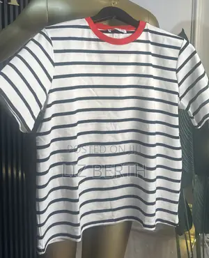 Women’s Striped Polo Top