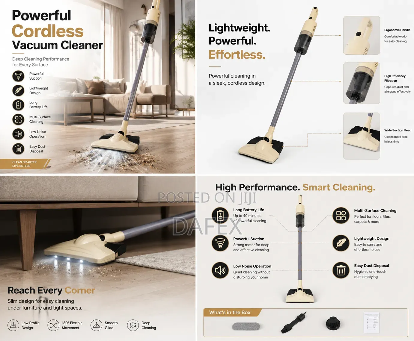 Portable Rechargeable Vacuum Cleaner