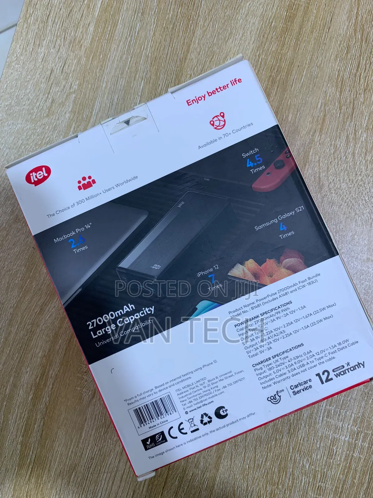Itel 27000Mah Power Bank