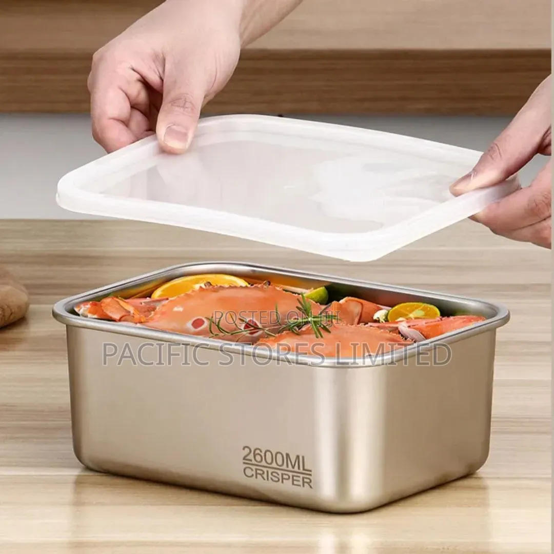 By 3 Stainless Steel Storage Containers