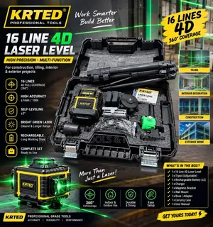 Krted Professional Laser Level – 5v Max Lithium-Ion